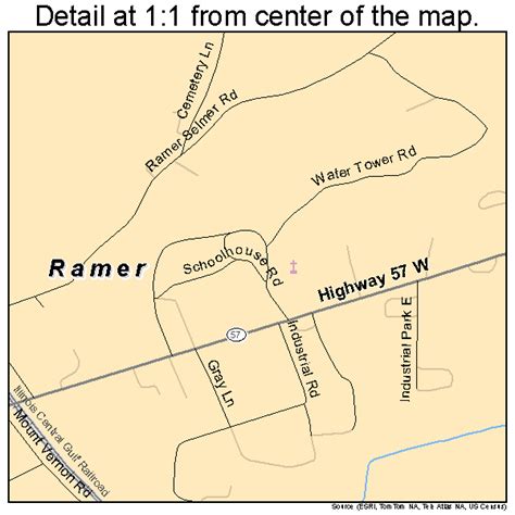 Ramer Tennessee Street Map 4761520