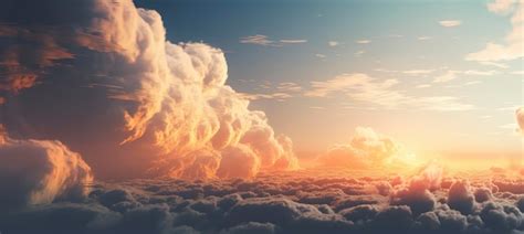 Premium Photo | Amazing sunset sky with clouds