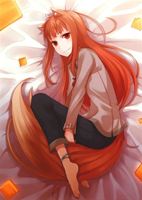 Free download | HD wallpaper: Holo, red eyes, anime girls, long hair, Spice and Wolf | Wallpaper ...