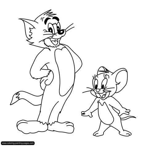 coloring pages for boys tom & jerry - Clip Art Library