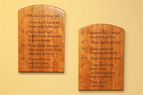 Ten Commandments Tablets – Gathering Wood