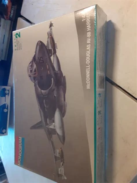 MINT IN BOX McDonnell-Douglas AV-8B Harrier by Monogram in 1/48 scale ...