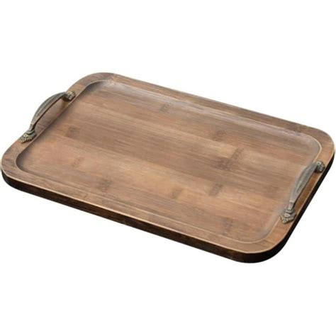 Aliments En Bois Service Plateau Plaque De Fromage Bois Plateau Rectangulaire Avec Poignée En ...