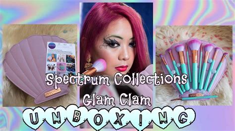 Spectrum Collections Glam Clam Mermaid Brush Set Unboxing - Best/Cutest/Top Make Up Brush Set ...