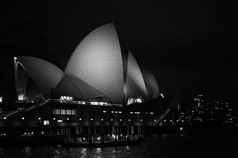 HD wallpaper: sydney, australia, sydney opera house, lights, night ...