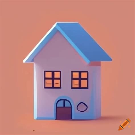 Charming minimalist house icon on Craiyon