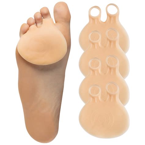 Buy ZenToes Double Loop Gel Metatarsal Foot Pads 4 Pack Ball of Foot Cushions for Pain Relief ...