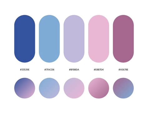 32 Beautiful Color Palettes With Their Corresponding Gradient Palettes