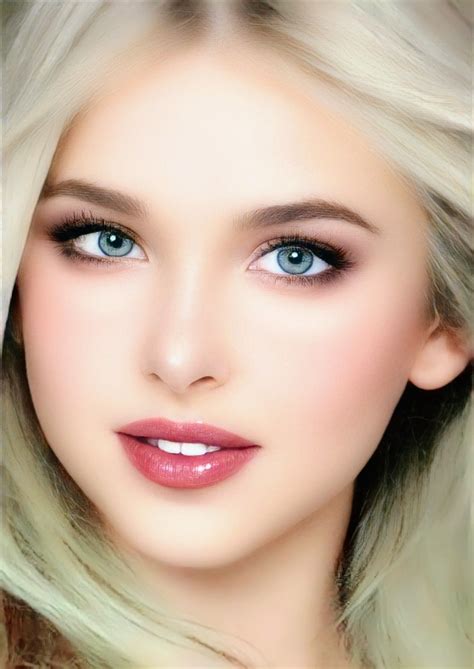 Most Beautiful Eyes, Stunning Eyes, Gorgeous Women, Blonde Hair Girl, Blonde Beauty, Cute Beauty ...
