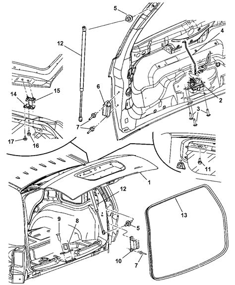 2004 Dodge Durango Liftgate - Mopar Parts Giant