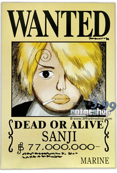 one piece - Why is Sanji's Wanted Poster drawn? - Anime & Manga Stack Exchange