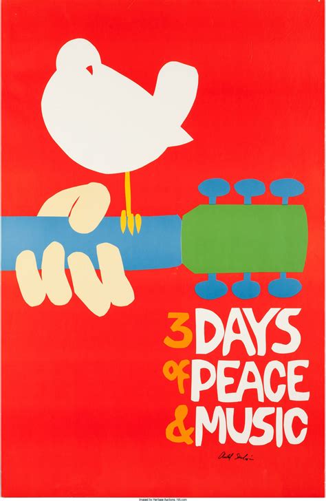 An Original Woodstock Concert Poster Could Command $2,500 - The Hot Bid