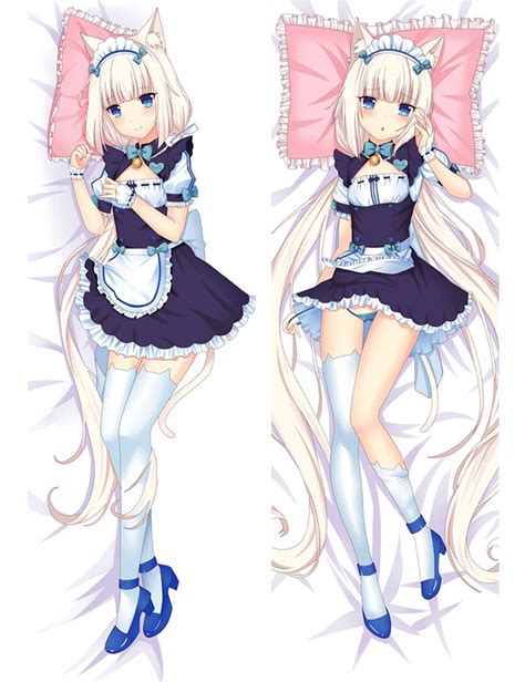 Game Nekopara Chocola Vanilla Hugging Body Pillow Cover Case Sexy Pillowcases Anime Throw ...