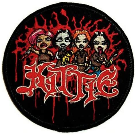 Kittie Iron-On Patch Cartoon Logo – Rock Band Patches