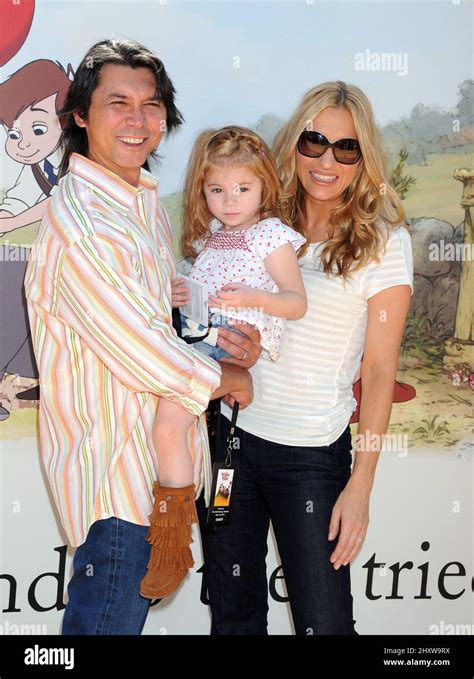 Lou Diamond Phillips, daughter Indigo and wife Yvonne attending the ...