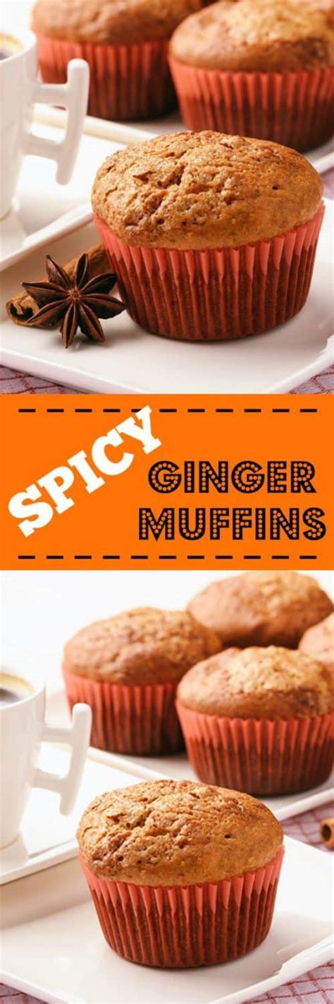 Spicy Ginger Muffins - The Kitchen Magpie