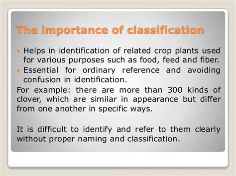 Classification of field crops