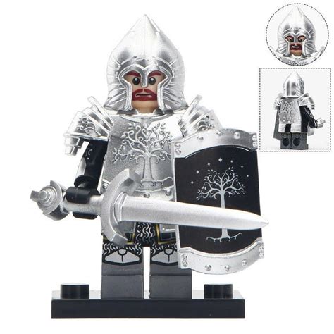 Gondor Soldier Infantry with Armor The Lord of the Rings Lego Minifigures Gift - Figures