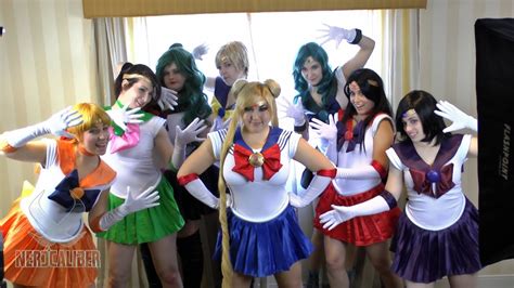 Sailor Moon and Her Sailor Scouts Cosplay at Super Megafest 2013! - YouTube