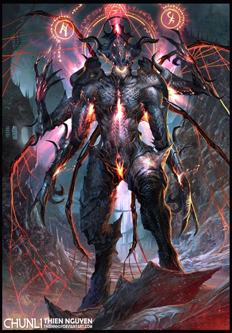 shakravartir demon lord concept Monster Art, Monster Concept Art, Monster Design, Fantasy ...