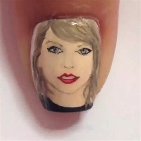 TUTORIALES VIDEOS ️ on Instagram: “Wooow impresionante retrato de Taylor Swift #nails por ...