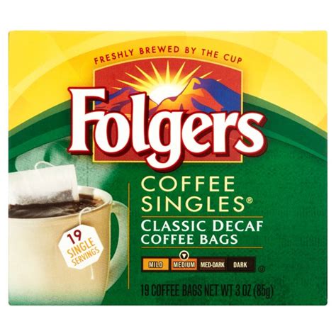 Folgers Classic Decaf Coffee Singles, 3 Oz - Walmart.com - Walmart.com