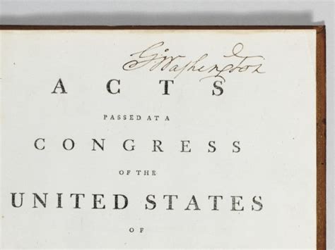 The Acts of Congress · George Washington's Mount Vernon