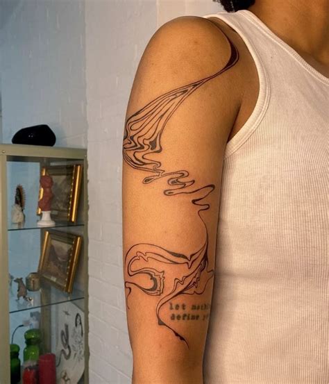 Pin by cheska_15 on Quick Saves | Swirl tattoo, Abstract tattoo, Simplistic tattoos