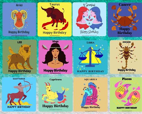 Birthday Zodiac Signs Collage | Happy 2nd birthday, Happy birthday fun ...