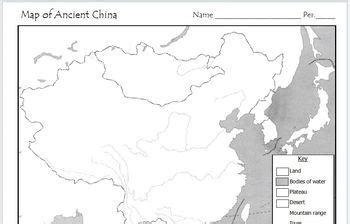 Ancient China - Map Activity by Mr C shop | TPT