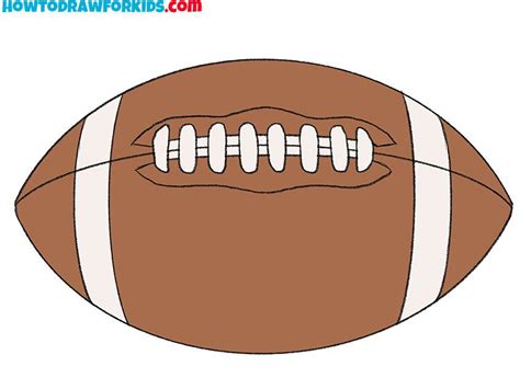 How to Draw an American Football - Easy Drawing Tutorial For Kids ...