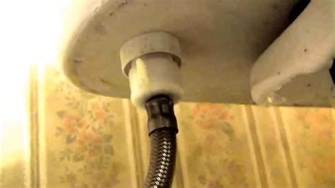 How to replace a leaking toilet valve - YouTube