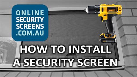 How to Install a Security Screen - OnlineSecurityScreens.com.au - YouTube