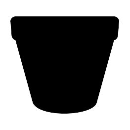 Flower Silhouettes | Flower silhouette, Flower pots, Flower pot design