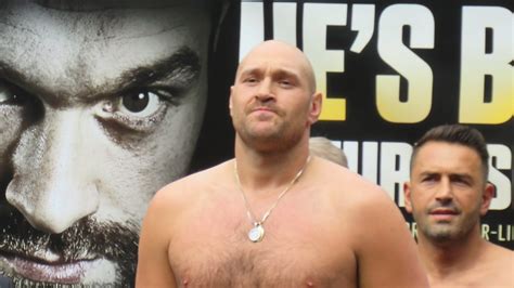 Tyson Fury set for lowest weight in nine years ahead of Usyk fight