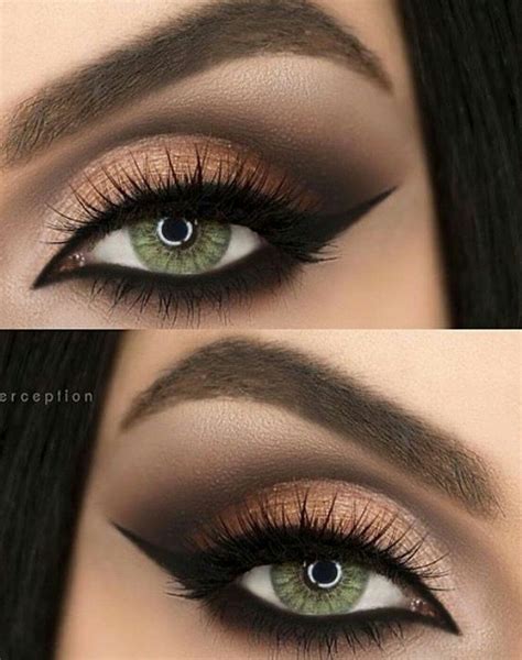 Best colour for green eyes | Almond eye makeup, Makeup for green eyes, Green makeup
