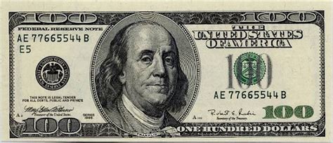 Benjamin Franklin On Money: $100 - One Hundred Dollar Bill | Dollar bill, 100 dollar bill, 100 ...