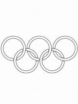 Olympic rings coloring Pages sketch template