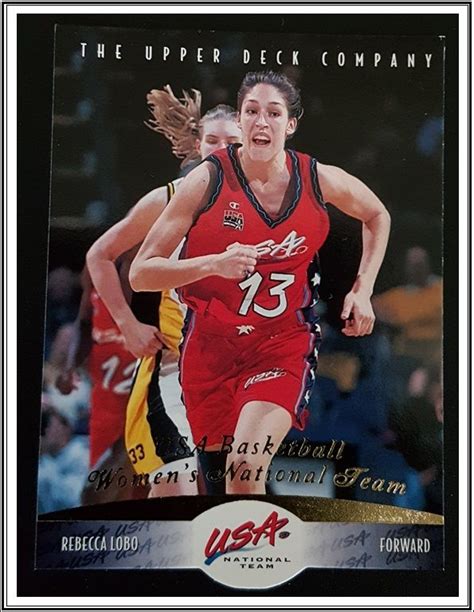 Rebecca Lobo Upper Deck 1996 USA Women’s National Team Card #65 (WNBA ...