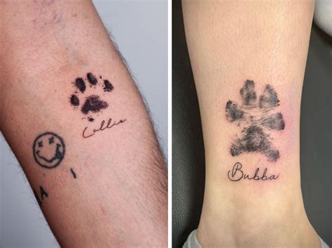 Paw print tattoo ideas photos