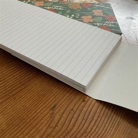 Floral Lined Shopping List Pads - The British Craft House