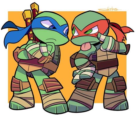 Leo and Raph by SakikoAmana on DeviantArt | Ninja rùa, Ninja, Rùa