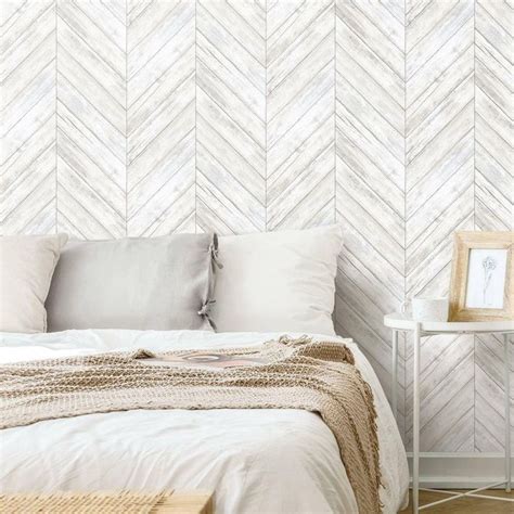 RoomMates Herringbone Wood Boards Peel & Stick Wallpaper in 2020 | Herringbone wood, Bedroom ...