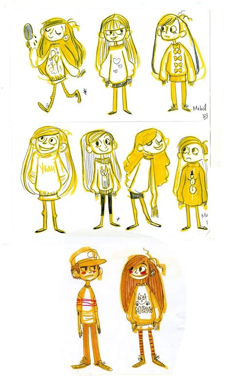 Gravity Falls concept art | Design de personnages, Croquis de personnages, Caractère design ...