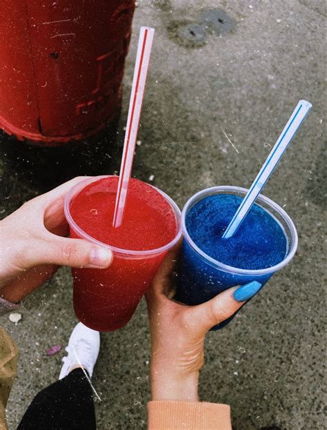 blue red slushies ~ aesthetic drinks ~ urban retro | Slushies, Slushie ...