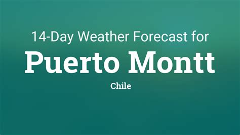 Puerto Montt, Chile 14 day weather forecast