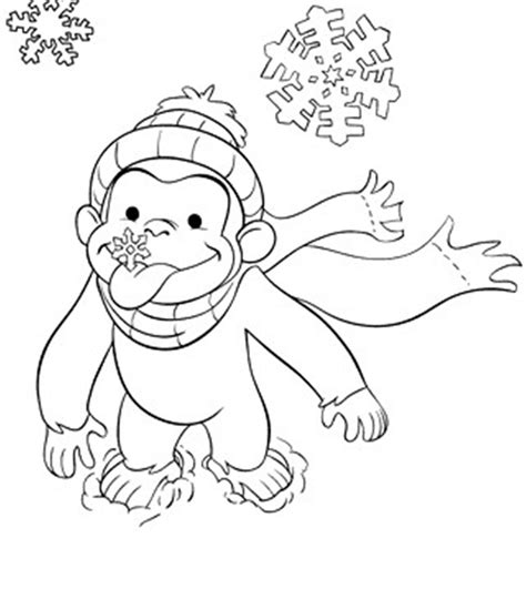 Curious George Christmas Coloring Pages at GetColorings.com | Free printable colorings pages to ...