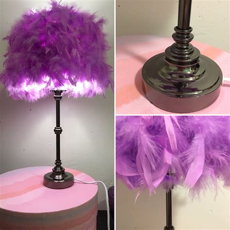 Purple Featherlight from Lightbysofia | Decorative lamp shades, Feather lamp, Diy lamp