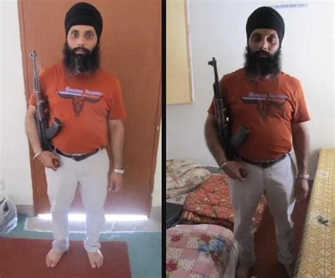 Hardeep Singh Nijjar, holding a firearm that carries a mandatory ...