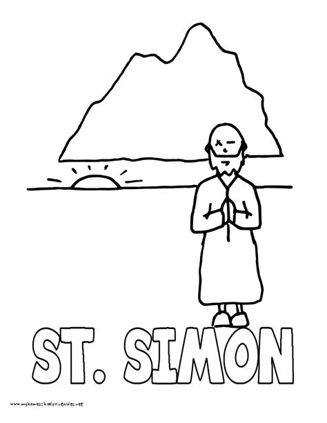 Coloring Page Simple SImon - Coloring Home